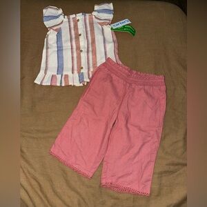 Carter’s Striped Tank-Top and Pink Pants Set